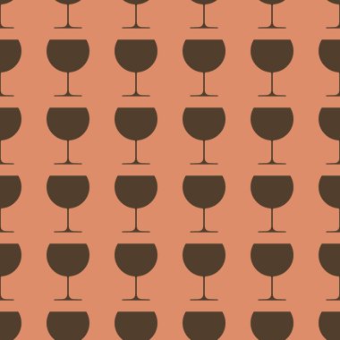 Kadehlerin Dikişsiz desen arka plan illüstrasyon vektör