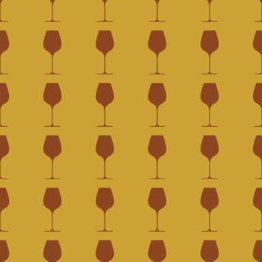 Kadehlerin Dikişsiz desen arka plan illüstrasyon vektör