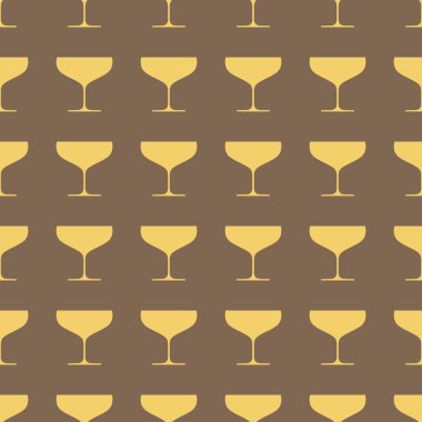 Kadehlerin Dikişsiz desen arka plan illüstrasyon vektör
