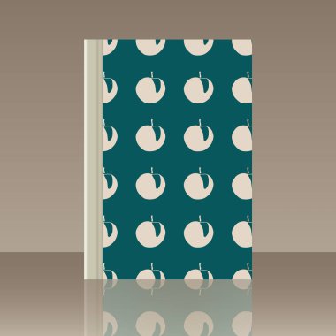 Meyve ve kitap. Nesnenin gerçekçi görüntü