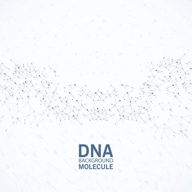 İnsan DNA'ın soyut resim. Vektör çizim