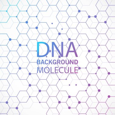 İnsan DNA'ın soyut resim. Vektör çizim