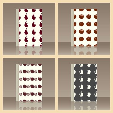 Meyve ve kitap. Nesnenin gerçekçi görüntü