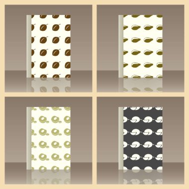 Meyve ve kitap. Nesnenin gerçekçi görüntü