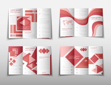 Broşür kapak sunu soyut geometrik arka plan, A4 boyutu kat küme teknoloji yıllık rapor broşür afiş tasarım şablonu vektör düzeninde