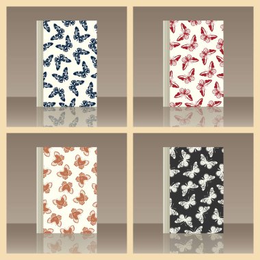 Kelebek ve kitap. Nesnenin gerçekçi görüntü