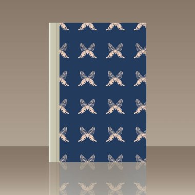 Kelebek ve kitap. Nesnenin gerçekçi görüntü