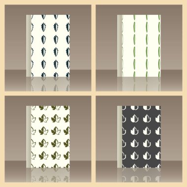 Yaprakları ve kitap. Nesnenin gerçekçi görüntü