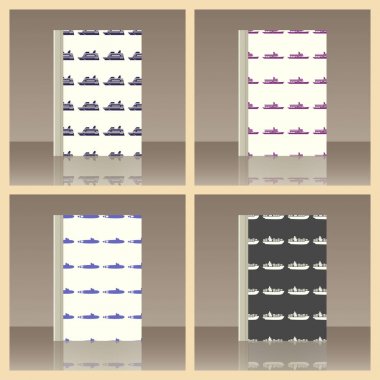 Deniz ulaşımı ve kitap. Nesnenin gerçekçi görüntü