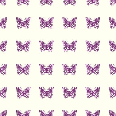 Kelebek vektör çizim Dikişsiz desen arka plan üzerinde