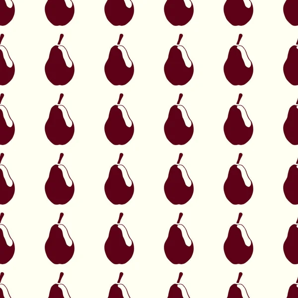 Illustration vectorielle de fruits sur un fond de motif sans couture — Image vectorielle
