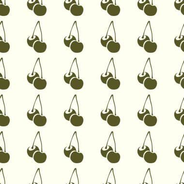 Meyve vektör çizim Dikişsiz desen arka plan üzerinde