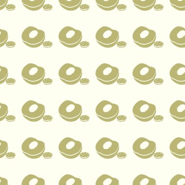 Meyve vektör çizim Dikişsiz desen arka plan üzerinde