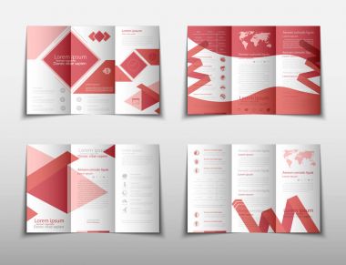 Broşür kapak sunu soyut geometrik arka plan, A4 boyutu kat küme teknoloji yıllık rapor broşür afiş tasarım şablonu vektör düzeninde