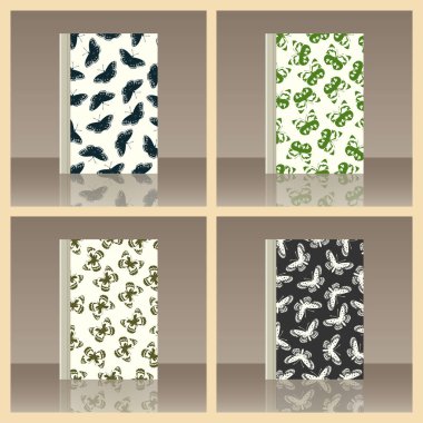 Kelebek ve kitap. Nesnenin gerçekçi görüntü