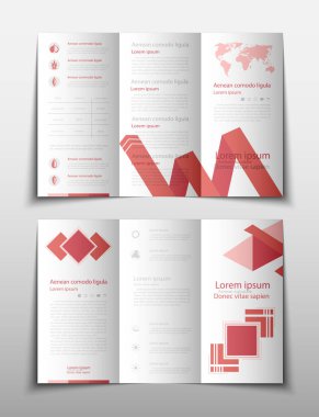 Broşür kapak sunu soyut geometrik arka plan, A4 boyutu kat küme teknoloji yıllık rapor broşür afiş tasarım şablonu vektör düzeninde