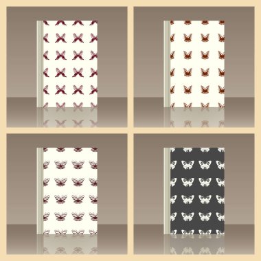 Kelebek ve kitap. Nesnenin gerçekçi görüntü