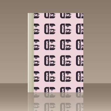 Kahve ve kitap. Nesnenin gerçekçi görüntü