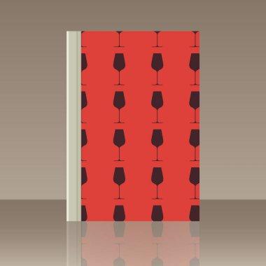 Kadehlerin ve kitap. Nesnenin gerçekçi görüntü