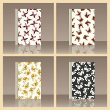 Kelebek ve kitap. Nesnenin gerçekçi görüntü