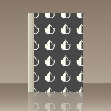 Yaprakları ve kitap. Nesnenin gerçekçi görüntü