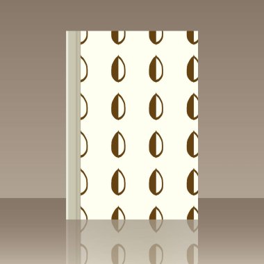 Yaprakları ve kitap. Nesnenin gerçekçi görüntü