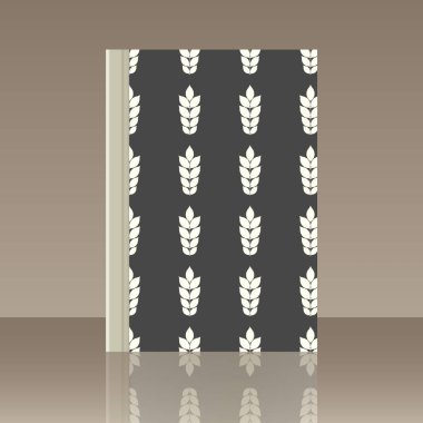 Yaprakları ve kitap. Nesnenin gerçekçi görüntü