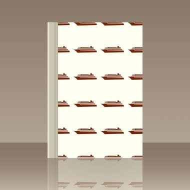 Deniz ulaşımı ve kitap. Nesnenin gerçekçi görüntü