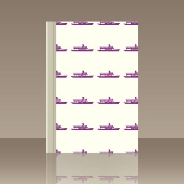 Deniz ulaşımı ve kitap. Nesnenin gerçekçi görüntü