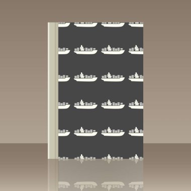 Deniz ulaşımı ve kitap. Nesnenin gerçekçi görüntü