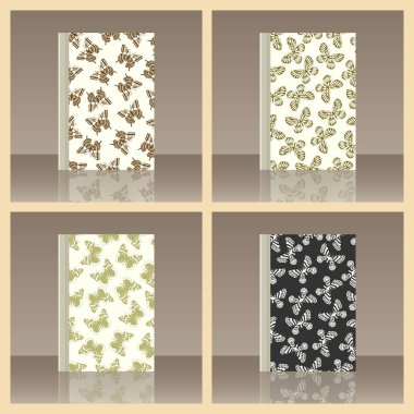 Kelebek ve kitap. Nesnenin gerçekçi görüntü