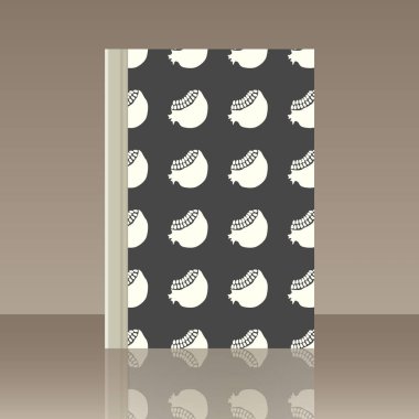 Meyve ve kitap. Nesnenin gerçekçi görüntü