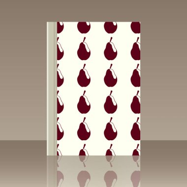 Meyve ve kitap. Nesnenin gerçekçi görüntü