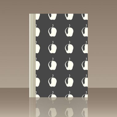 Meyve ve kitap. Nesnenin gerçekçi görüntü