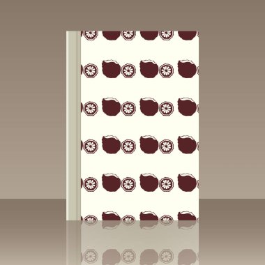 Meyve ve kitap. Nesnenin gerçekçi görüntü