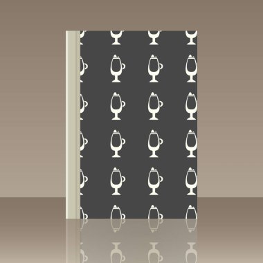 Kahve ve kitap. Nesnenin gerçekçi görüntü