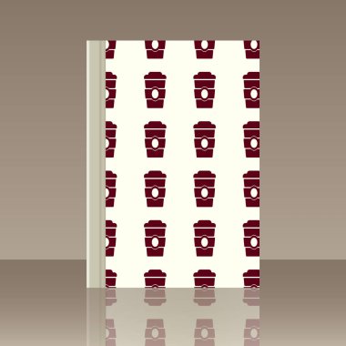 Kahve ve kitap. Nesnenin gerçekçi görüntü