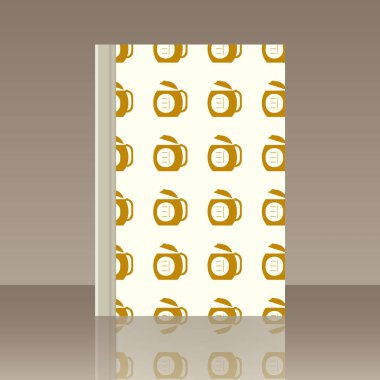 Kahve ve kitap. Nesnenin gerçekçi görüntü