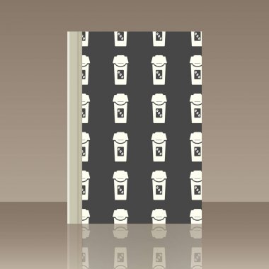 Kahve ve kitap. Nesnenin gerçekçi görüntü