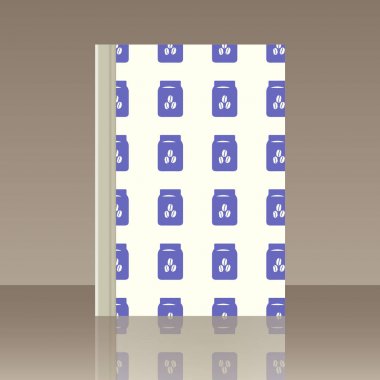 Kahve ve kitap. Nesnenin gerçekçi görüntü