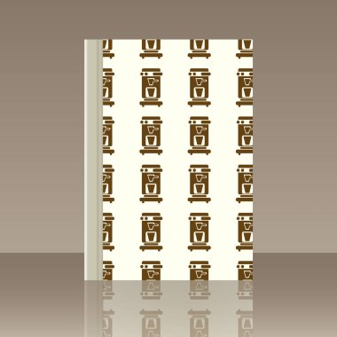 Kahve ve kitap. Nesnenin gerçekçi görüntü