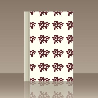 Mantar ve kitap. Nesnenin gerçekçi görüntü