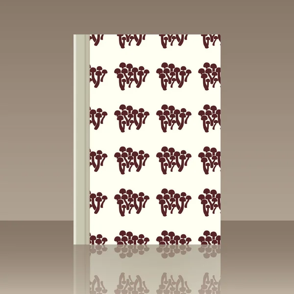 Mantar ve kitap. Nesnenin gerçekçi görüntü