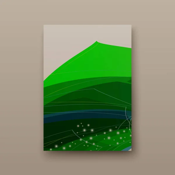Broschüre Cover Präsentation abstrakt geometrischen Hintergrund, Layout in a4 Set Technologie Broschüre Flyer Design Template Vektor Schatten — Stockvektor