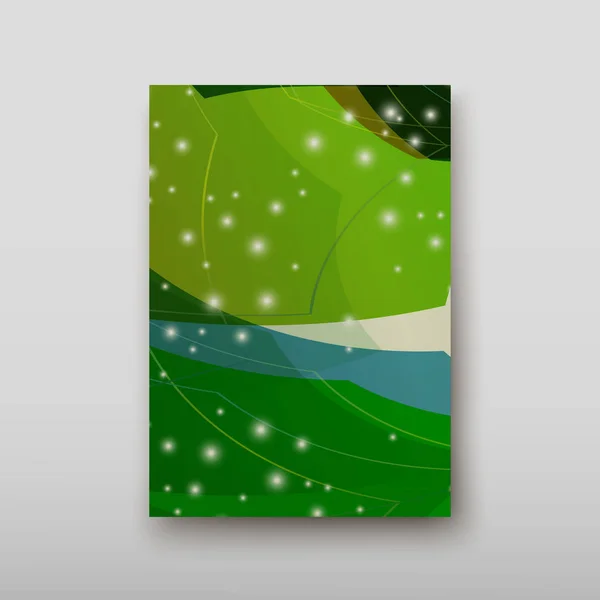 Apresentação da capa do folheto abstrato fundo geométrico, layout em A4 conjunto tecnologia brochura folheto design modelo vetor sombra — Vetor de Stock