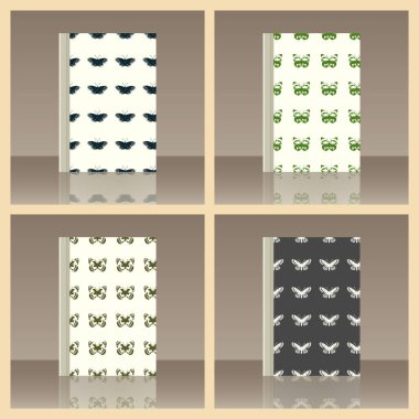 Kelebek ve kitap. Nesnenin gerçekçi görüntü