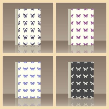 Kelebek ve kitap. Nesnenin gerçekçi görüntü