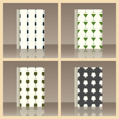 Kadehlerin ve kitap. Nesnenin gerçekçi görüntü