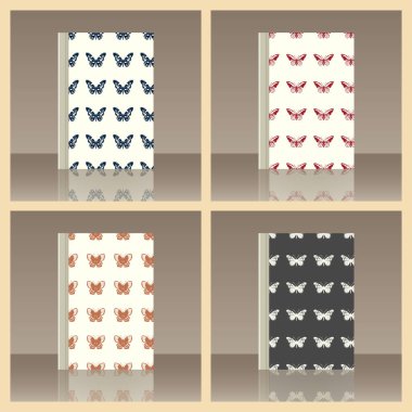 Kelebek ve kitap. Nesnenin gerçekçi görüntü