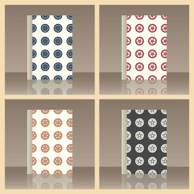 Araba tekerlek ve kitap. Nesnenin gerçekçi görüntü